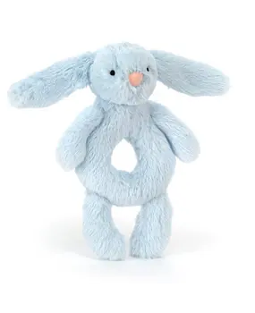 Jellycat Bashful Bunny Ring Rattle Blue