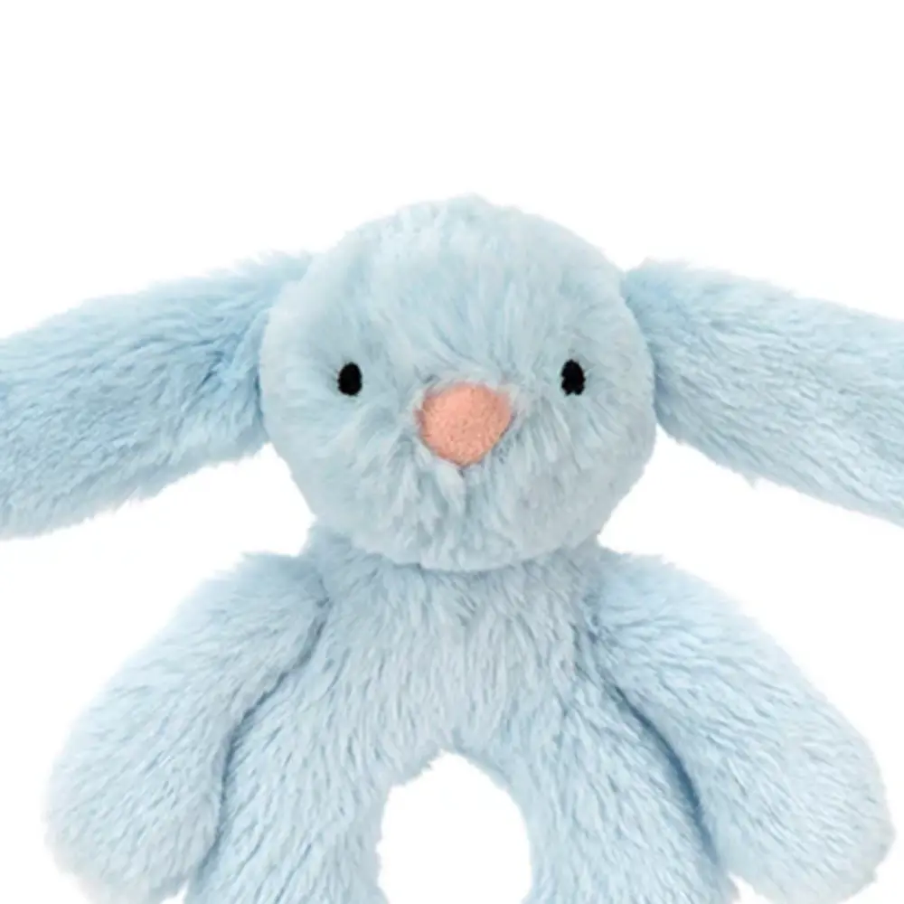 Jellycat Bashful Bunny Ring Rattle Blue Jellycat Bashful Bunny Ring Rattle Blue