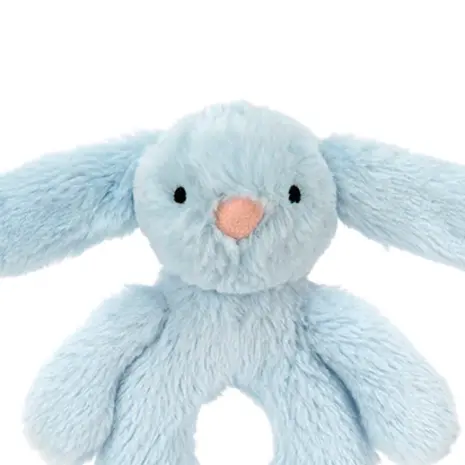 Jellycat Bashful Bunny Ring Rattle Blue Jellycat Bashful Bunny Ring Rattle Blue
