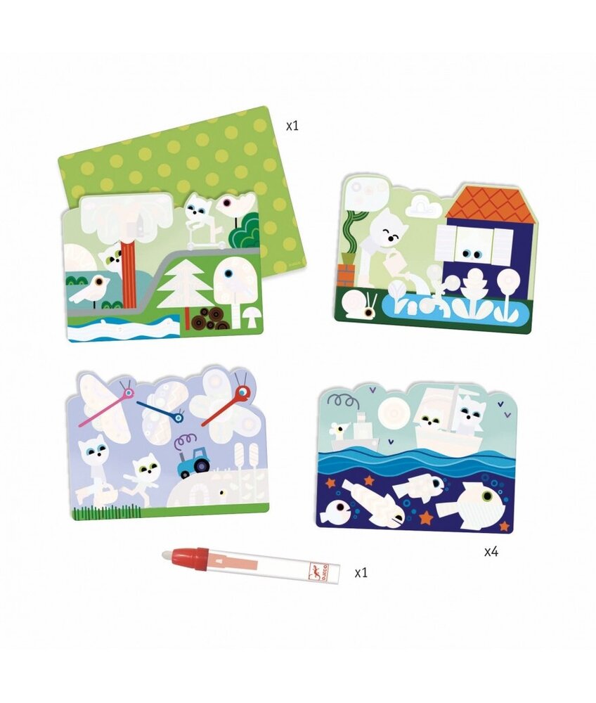 Djeco Kleurboek Water Hidden in the Garden