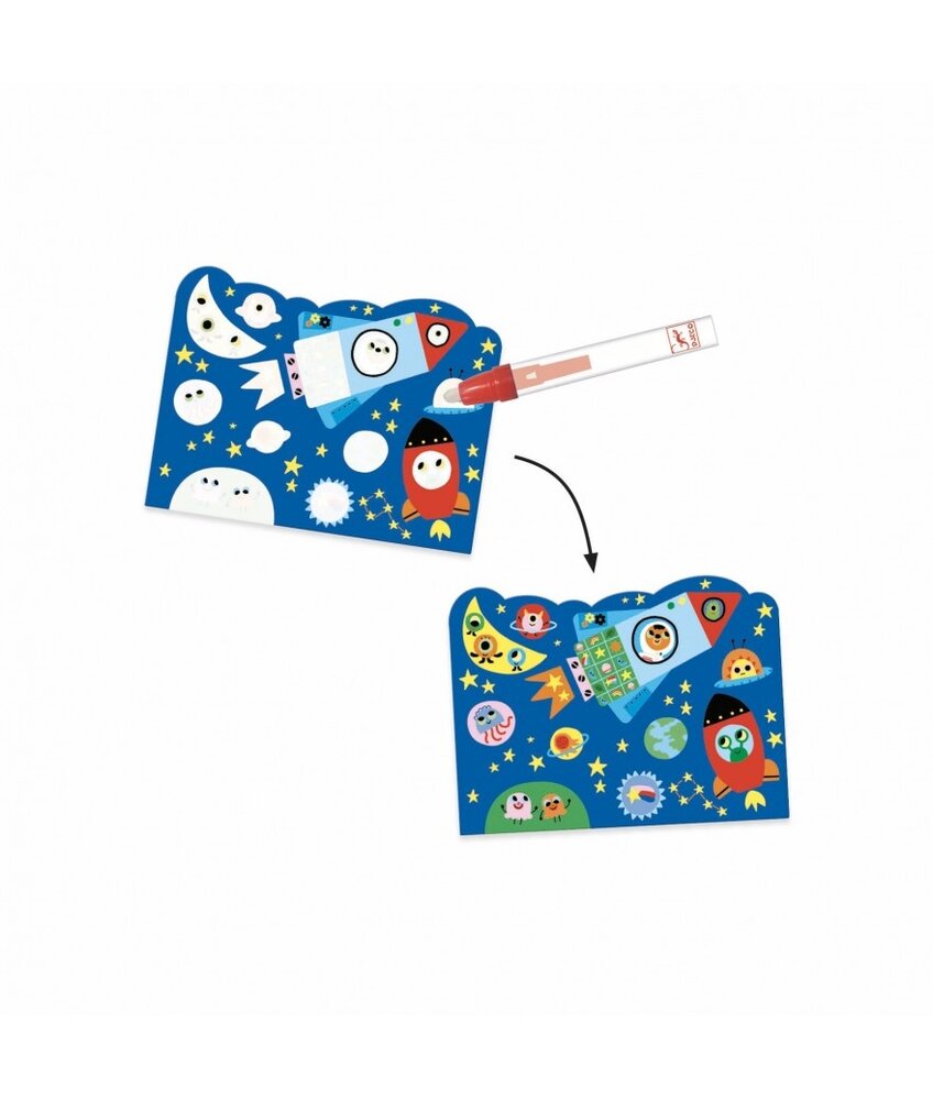 Djeco Kleurboek Water Hidden in the Sky