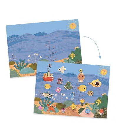 Djeco Knutselset Herbruikbare Stickers Summertime