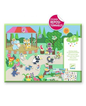Djeco Knutselset Herbruikbare Stickers Fanfare Djeco Knutselset Herbruikbare Stickers Fanfare
