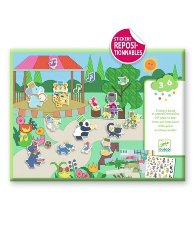 Djeco Knutselset Herbruikbare Stickers Fanfare