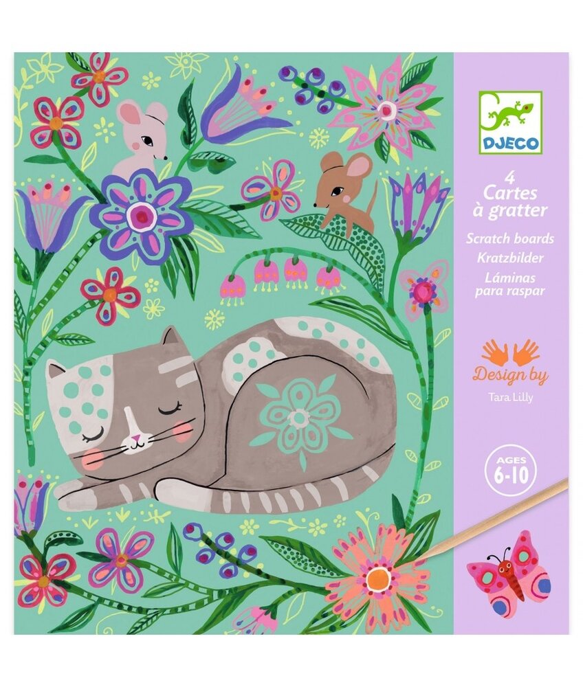 Djeco Krasplaatjes Tuindieren