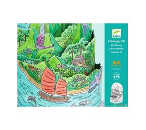 Djeco Kleurplaat On Top Of My Island