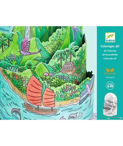 Djeco Kleurplaat On Top Of My Island