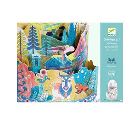 Djeco Kleurplaat On Top Of The World