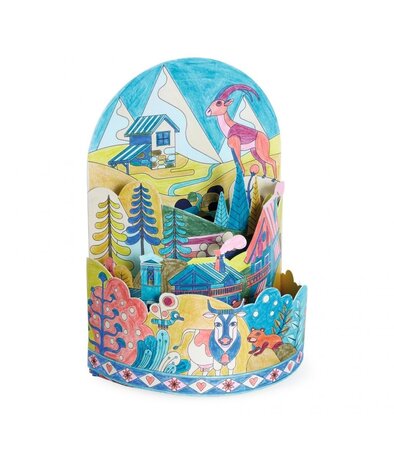 Djeco Kleurplaat On Top Of The World