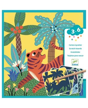 Djeco Kraskaarten Grote Dieren Djeco Kraskaarten Grote Dieren