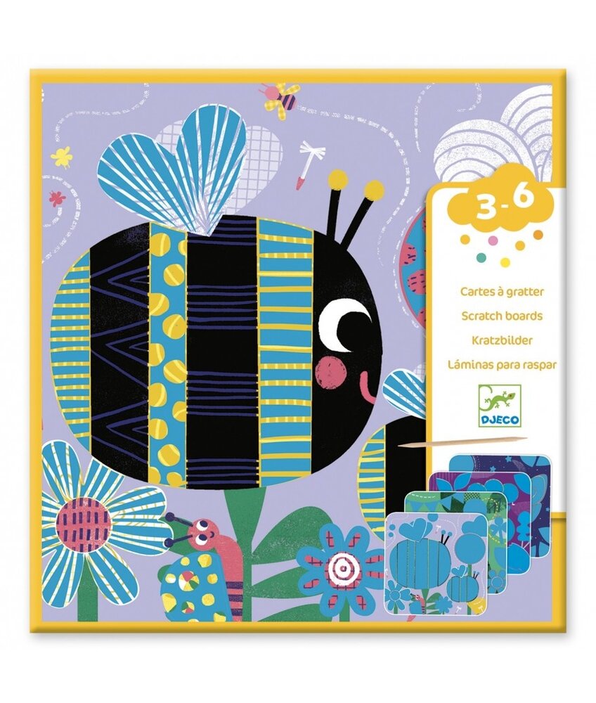 Djeco Kraskaarten Kleine Beestjes