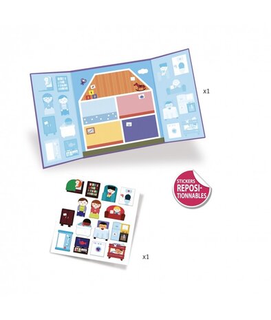 Djeco Herbruikbare Stickers Huis