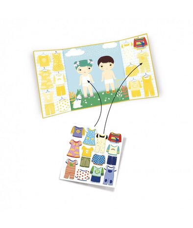 Djeco Herbruikbare Stickers Kleding