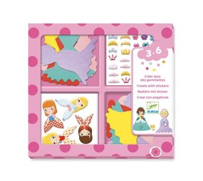 Djeco Knutselset Creëren met Stickers Prinsessen Djeco Knutselset Creëren met Stickers Prinsessen