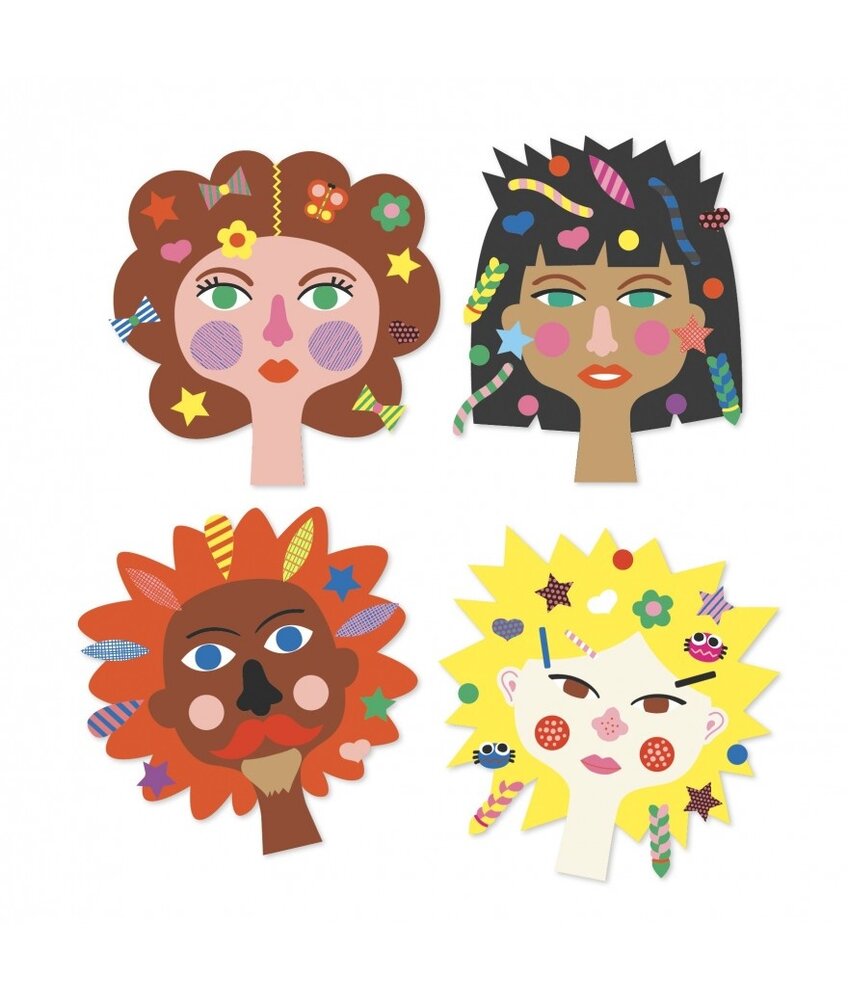 Djeco Knutselset Creëren met Stickers Kapper