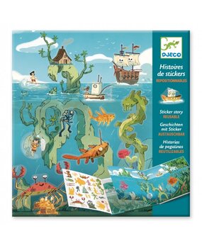 Djeco Herbruikbare Stickers Avonturen Op Zee
