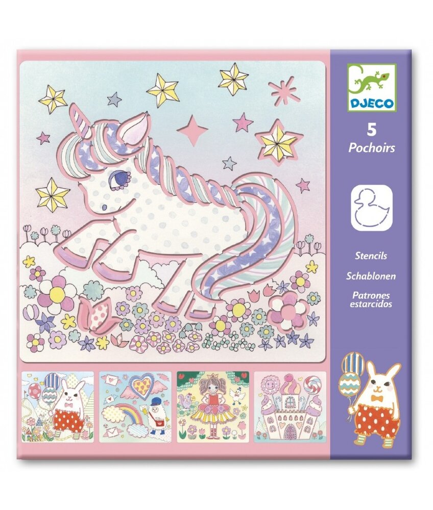 Djeco Tekensjablonen Kawaï