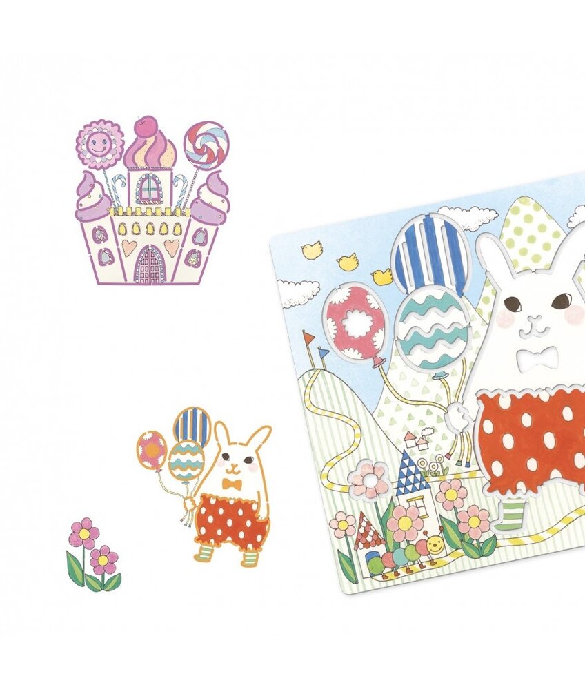 Djeco Tekensjablonen Kawaï