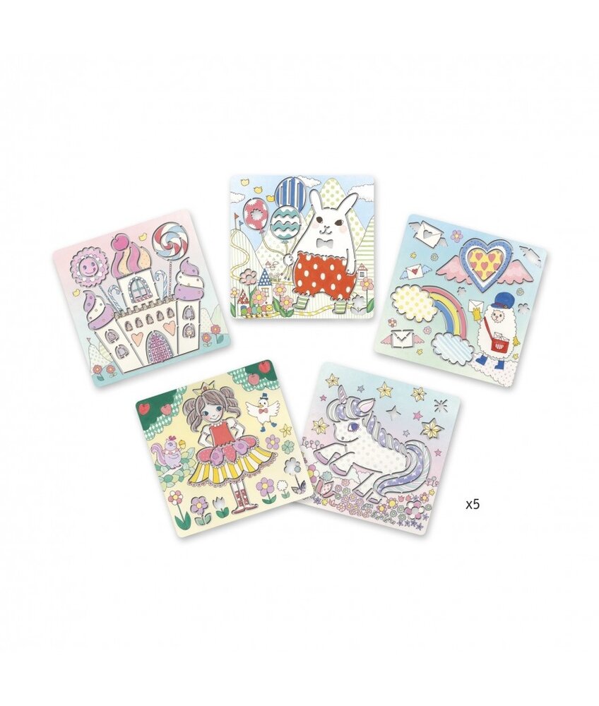 Djeco Tekensjablonen Kawaï