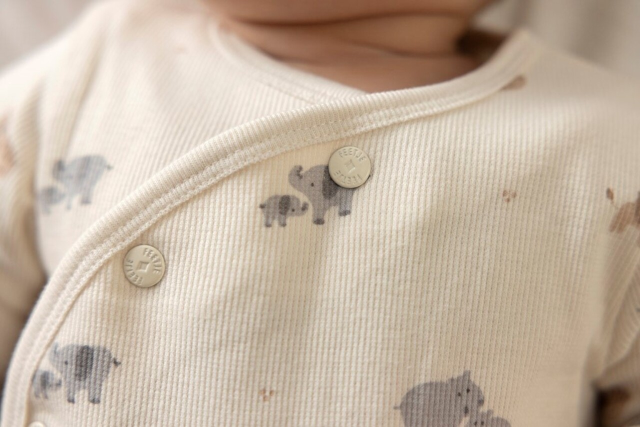 Feetje Babykleding Geschenkset Onesie met Muts Offwhite