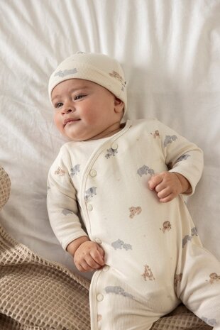 Feetje Babykleding Geschenkset Onesie met Muts Offwhite