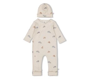 Feetje Babykleding Geschenkset Onesie met Muts Offwhite Feetje Babykleding Geschenkset Onesie met Muts Offwhite