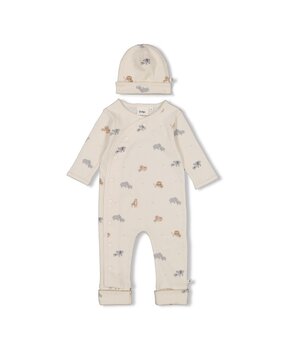 Feetje Babykleding Geschenkset Onesie met Muts Offwhite