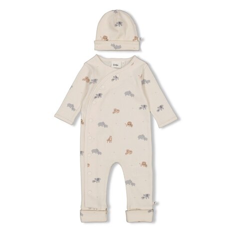 Feetje Babykleding Geschenkset Onesie met Muts Offwhite