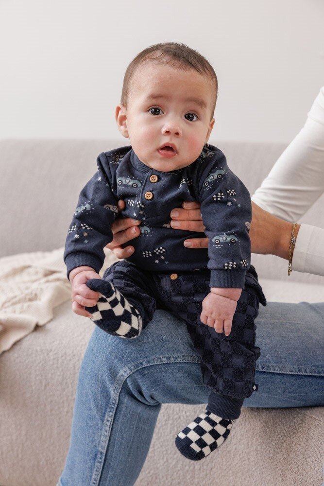 Feetje Babykleding Broek Ruit Badstof Let's Go! Marine Feetje Babykleding Broek Ruit Badstof Let's Go! Marine