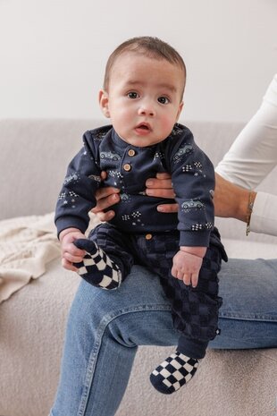 Feetje Babykleding Broek Ruit Badstof Let's Go! Marine Feetje Babykleding Broek Ruit Badstof Let's Go! Marine