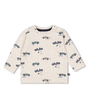 Feetje Babykleding Longsleeve Let's Go! Offwhite Melange Feetje Babykleding Longsleeve Let's Go! Offwhite Melange