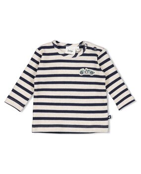 Feetje Babykleding Longsleeve Rib Streep Let's Go! Marine Feetje Babykleding Longsleeve Rib Streep Let's Go! Marine