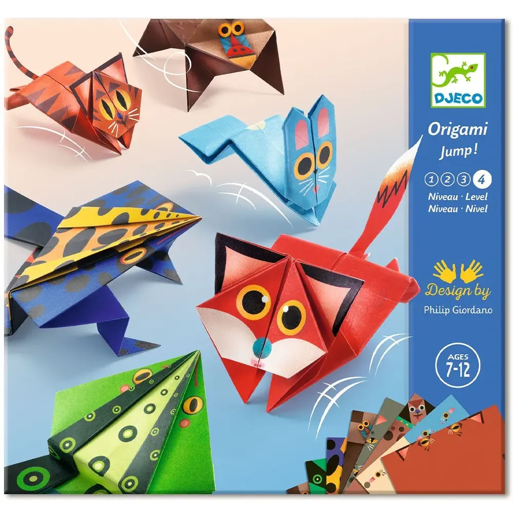 Djeco Origami Knutselpakket Springende Dieren
