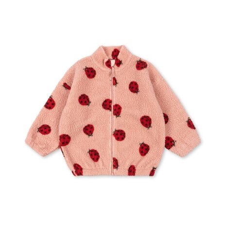 Konges Slojd Jody Teddy Jacket Ladybug Pink
