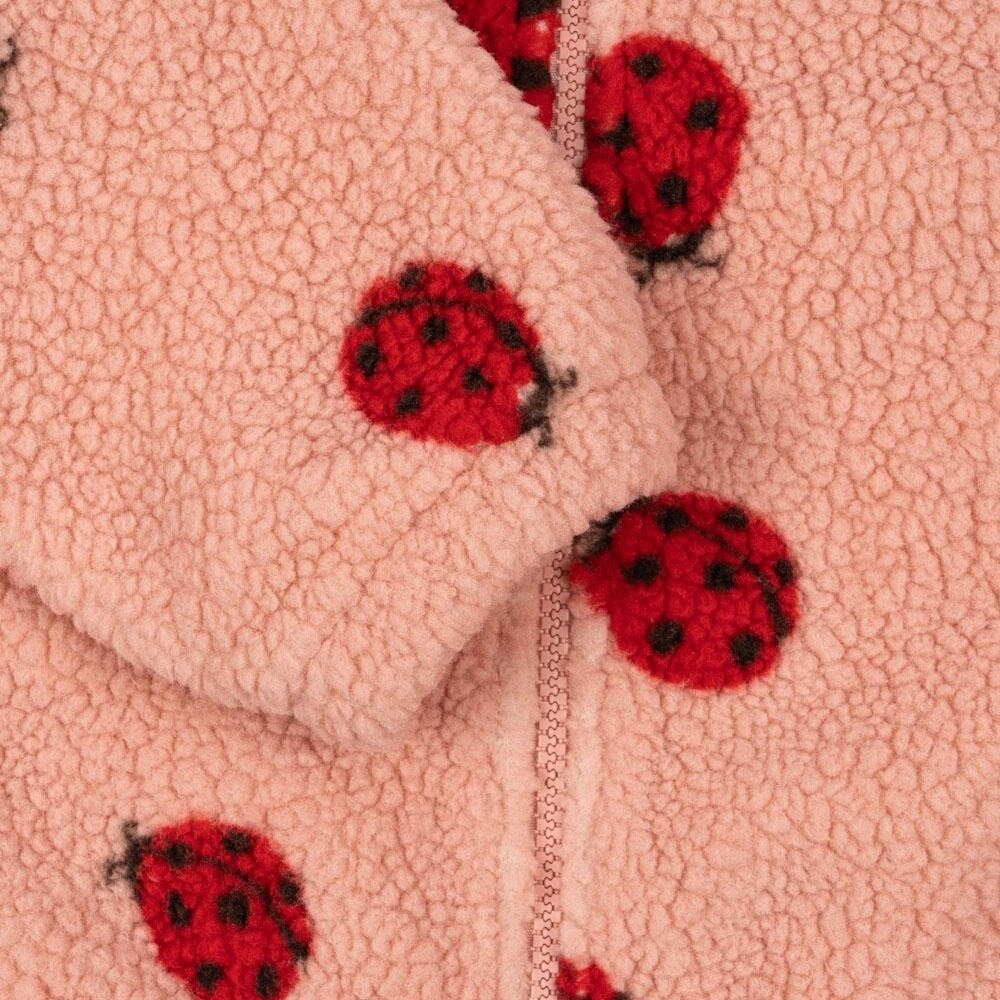 Konges Slojd Jody Teddy Jacket Ladybug Pink
