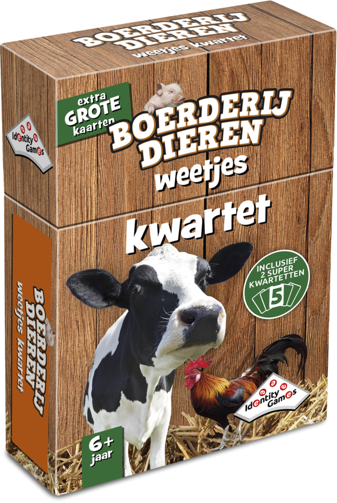 999 Games Weetjes Kwartet - Boerderijdieren