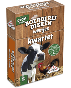 999 Games Weetjes Kwartet - Boerderijdieren 999 Games Weetjes Kwartet - Boerderijdieren