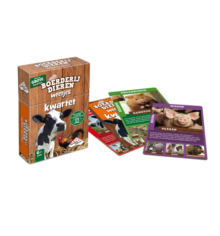 999 Games Weetjes Kwartet - Boerderijdieren
