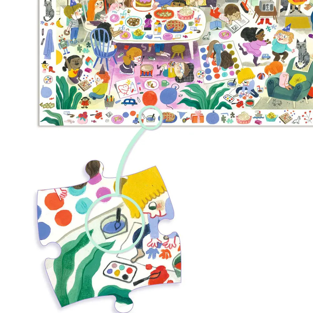 Djeco Observatiepuzzel Verjaardagsfeest