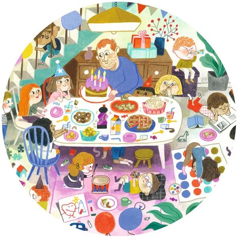 Djeco Observatiepuzzel Verjaardagsfeest