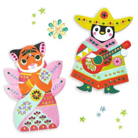 Djeco Knutselset Glitterstenen