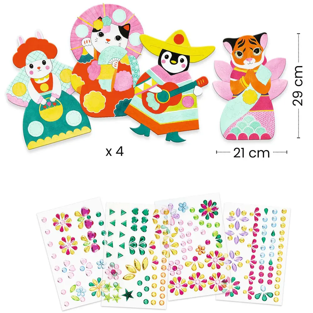 Djeco Knutselset Glitterstenen