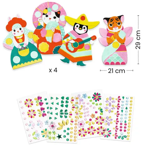 Djeco Knutselset Glitterstenen