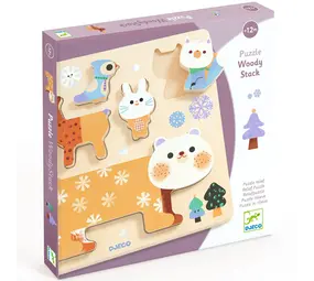 Djeco Houten Puzzel Woody Stack