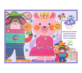 Djeco Knutselset Creëren met Stickers Sparkles