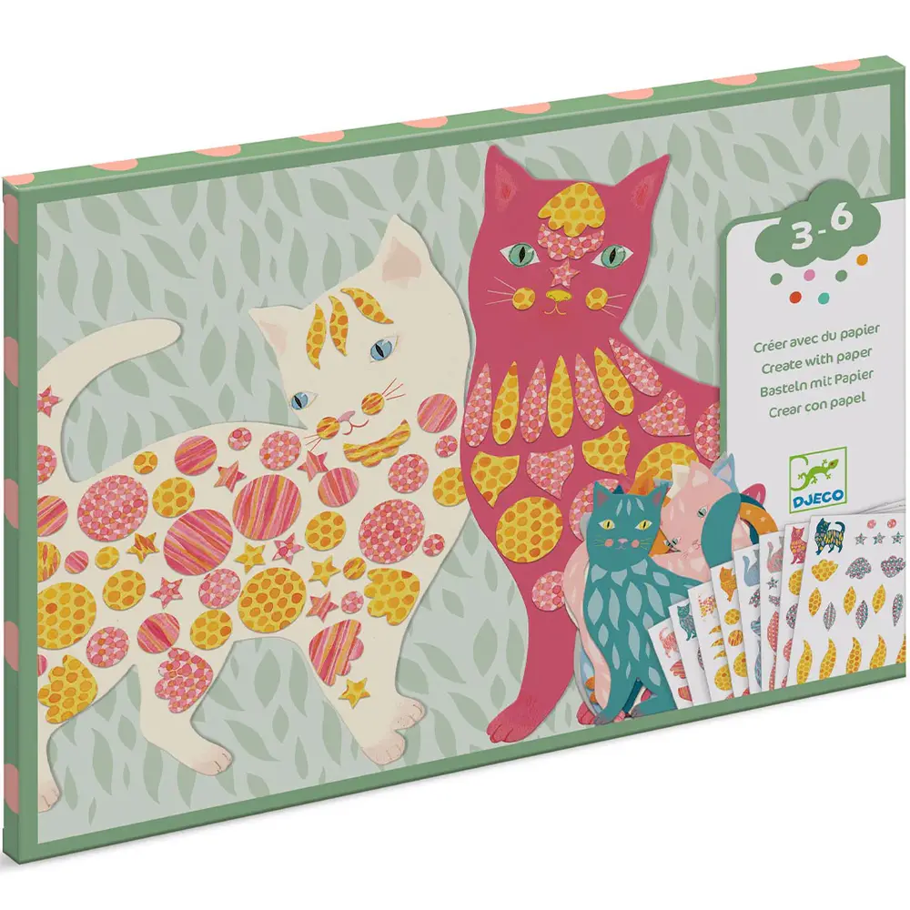 Djeco Knutselset Stickers Elodie's Cute Cats