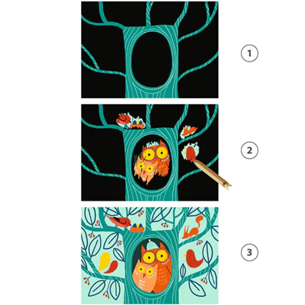 Djeco Kraskaart Dieren