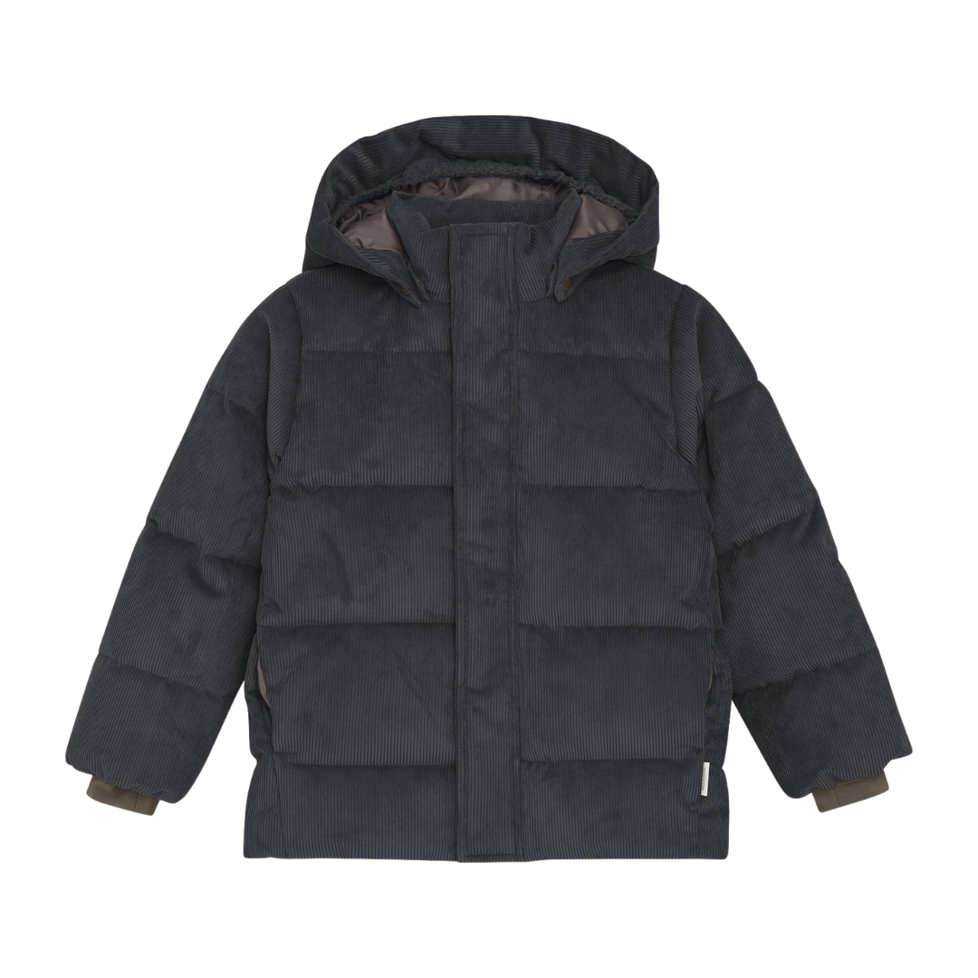 Winterjas Corduroy Jacket Puffer Ebony afbeelding
