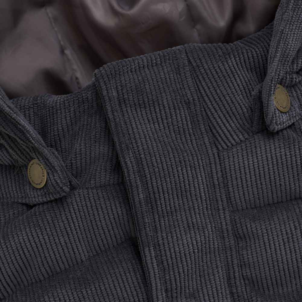 EnFant Winterjas Corduroy Jacket Puffer Ebony