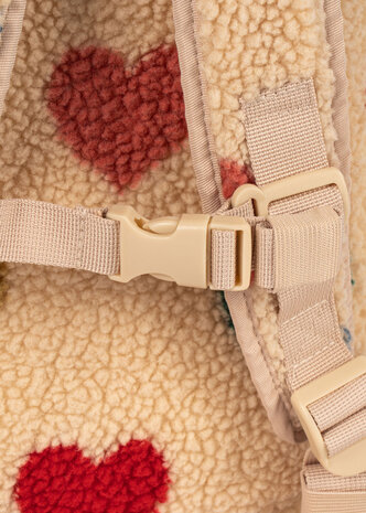 Konges Slojd Rugzak Jody Teddy Bon Coeur Coloré